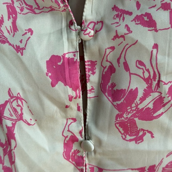 NWOT Free People western print pajama set in pink size XL - Picture 13 of 15